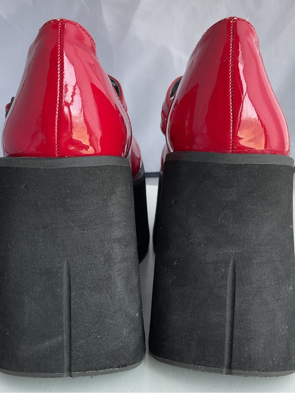 Demonia Kera-08 5" Platform Gothic Punk Red Mary Janes Shoe Women's Size 11 - Picture 7 of 16